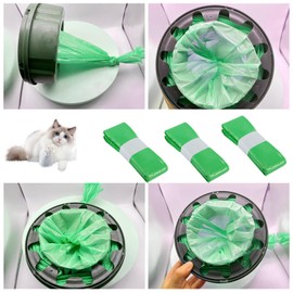 Cat Litter Refills Bag,15Ft Litter Refill Bags 6 Pack Cat Genie Refill Cat Litter Disposal Bin Refills Compatible with Your Genie Litter Refill(Not Included Cartridge)