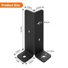 ONNIJUN 8 Pack Fence Post Brackets, Adjustable Fence Post Supports