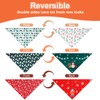 Agroon Christmas Dog Bandanas Large 3PCS, 6 Pattern Holiday Scarf