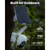 ieGeek Outdoor 4G LTE Cellular PTZ Battery Solar Security Camera