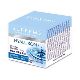 Ácido Hialurónico Day Cream con creatina, Ultra Hidratante, Anti-arrugas, paraben & Aceite Mineral última intervensión, 50 ml (1,66 fl. oz)