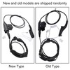 7.1mm Throat Mic Earpiece Retractable Walkie Talkie Headset with U94