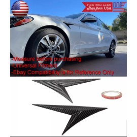 SDZ Carbon Effect Flexible Fender Wing Air Diffuser Intake Blade Trim Fit Mercedes