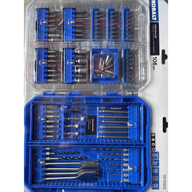 Kobalt 106-piece Drill & Screwdriver Bit Set New …