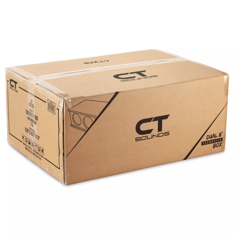 CT Sounds CT2X8 Dual 8" Kerf Port Universal-Fit Car Subwoofer