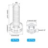 PATIKIL M3x12mm Clear Acrylic Screw and Hex Nut Kit 50