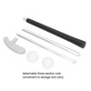 Golf Putter Club Silver Aluminum Alloy Rubber Detachable 3 Section