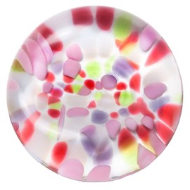 Aderia F-79858 Tsugaru Vidro Chopsticks Rest, 1.4 x 0.4 inches (3.5 x 1 cm), Fluttering Cherry Blossoms, Made in Japan