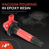 A-Premium (Red) Engine Ignition Coil Pack Compatible with Ford F-150,