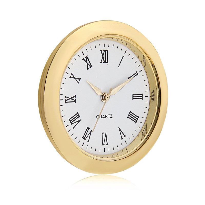 ShoppeWatch Mini Clock Insert Quartz Movement Round 1 7/16" (35mm)