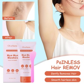 AMSNINK Depilatory Cream Intimate Area, 150 ml Gentle Hair Removal Cream for Men and Women - Fast-Acting Hair Removal Foam for Legs, Armpits, Intimate Area and Body Including Spatula