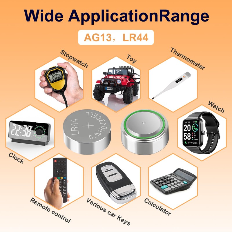 kunying 25 Pack AG13 LR44 Batteries,Premium Alkaline 357 303 a76