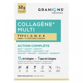 Granion Collagen+ Multi-Type I, II, III, V, X Powder 260g / 그라니온 콜라겐+ 다중 타입 I, II, III, V, X 파우더 260g