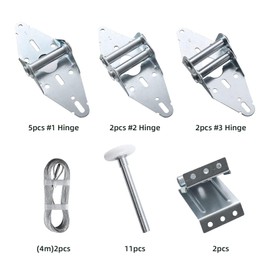 HOME MASTER HARDWARE Garage Door Hinge & Roller Tune Up Kit Garage Door Hardware Kit for 16 x 7 or 18 x 7 Door