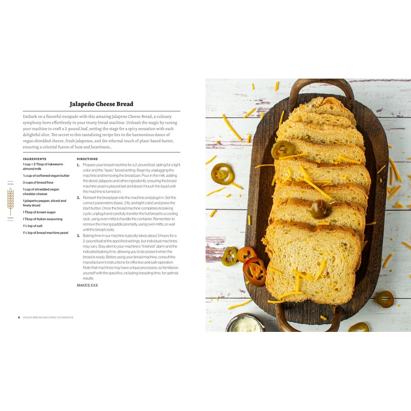 The Vegan Bread Machine Cookbook: Splendid Plant-Based and Dairy-Free Vegan