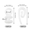 Pack of 200 plastic curtain hooks, sliding hooks, clip holders,