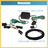 REPAIROCK 1 Set 118494 4-Pin Trailer Wiring Harness for Ford