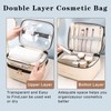 SUSOO 2 in 1 Large Toiletry Bag and Makeup Bag,Portable