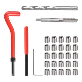 SeonFook Thread Repair Set Screw Hole Repair Stainless Steel M6x1mm Thread Sleeve Female Thread Reinforcement Repair Tool Hardware Accessories Screw Hole Repair Set of 30