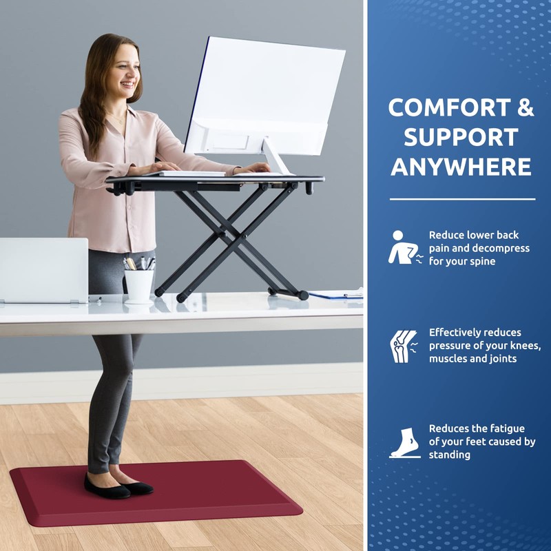 KitchenClouds KitchenClouds Kitchen Mat Cushioned Anti Fatigue Kitchen Rug 0.8inch