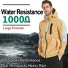 Arasiyama Men's Lightweight Waterproof Rain Jacket Windproof Raincoat with Hood