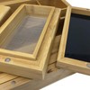 Black Leaf Bamboo Rolling Box II with 3-Part Pollen Box