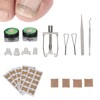 Ingrown Toenail Lifter Set Toenail Patch Sleeves Tweezers Stainless Steel