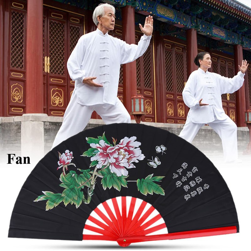 Akozon Bamboo Silk Fan for Tai Chi Martial Arts and