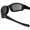 Epoch Lacrosse Hybrid Motorcycle Sunglasses Black Frames Smoke Lens ANSI