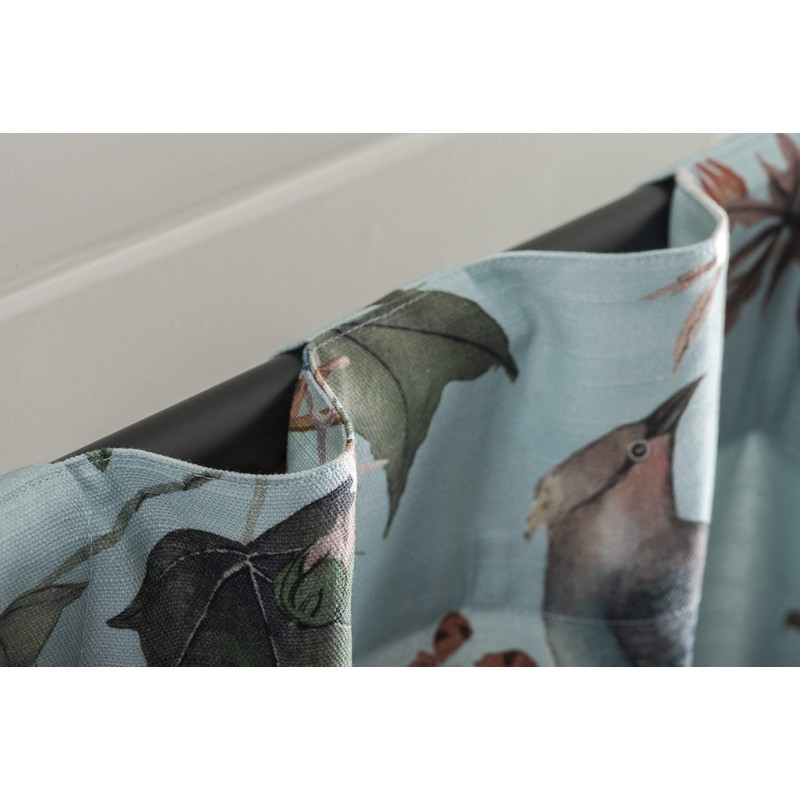 Maison d' Hermine 100% Cotton Curtain - 50"x108" Blue Decorative