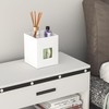 Hongtuocb White Acrylic Tissue Box Cover with Storage Tray,Square Acrylic