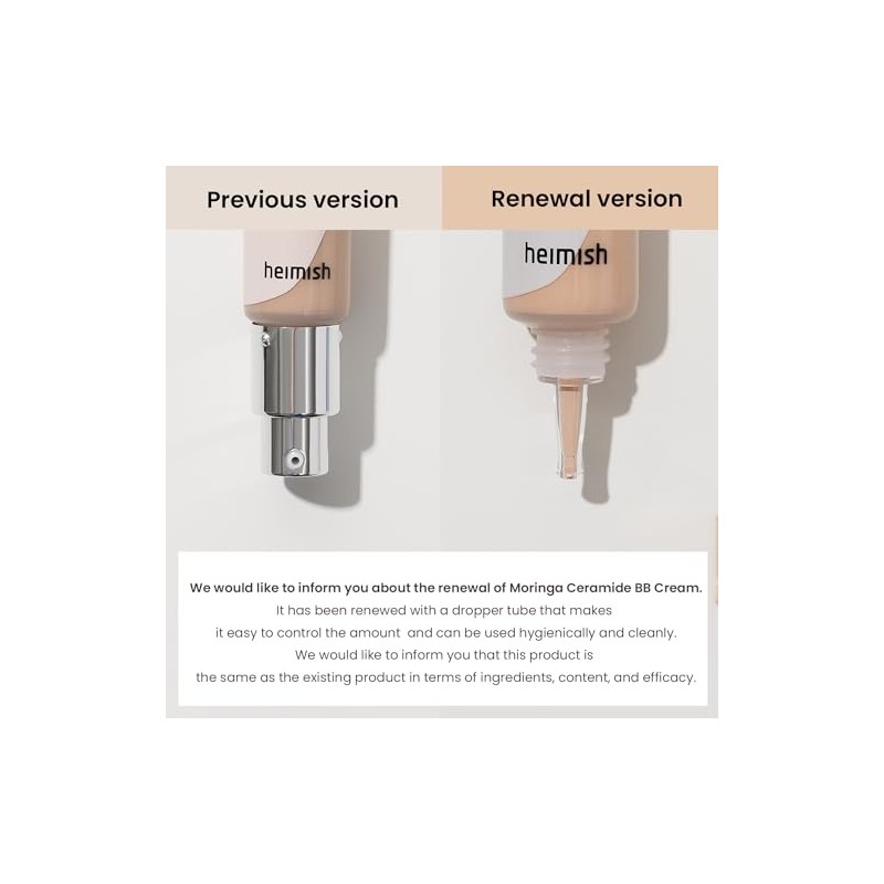 Heimish Moringa Ceramide Cream Spf30 Light Beige