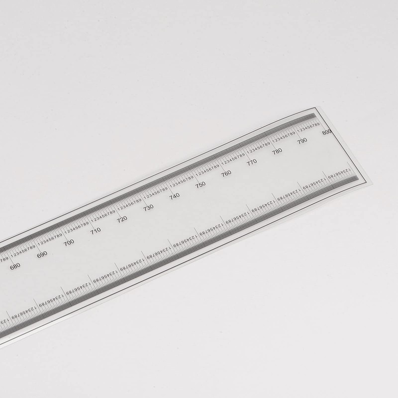 sourcing map Film Flexible Ruler 80 cm 0.1 mm Scale