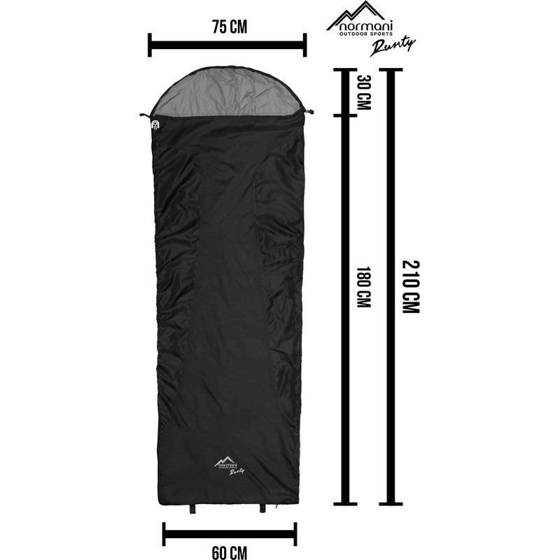 normani Ultralight Runty Sleeping Bag Compact Size 3D Microfibre Microtech