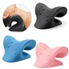 2in1 two-way cervical massage pillow C-type cushion pillow neck cervical massage C Cervical Massage Pillow (Blue) 2ea