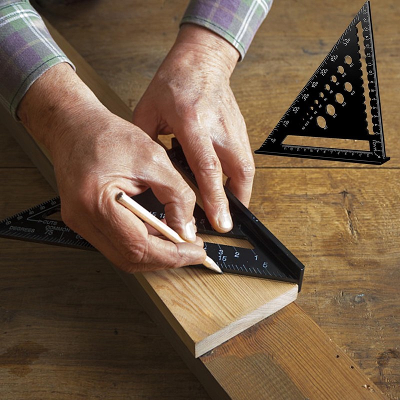 Triangle Ruler Carpenters Square Tool 7inch Metric Triangle Ruler Triangle