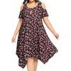 Plus Size Sundress Summer Floral Beach Casual Pocket Flowy Swing