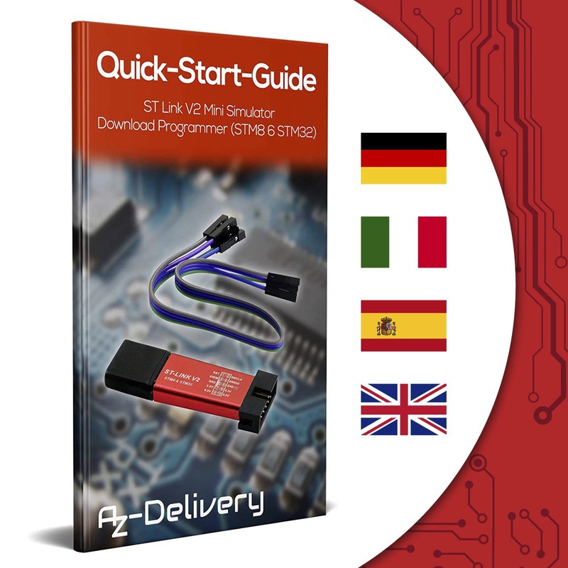 AZDelivery ST-Link V2 Mini Debugger And Programmer Emulator