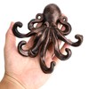 BSTKEY Cast Iron Octopus 5 Tentacles Decorative Wall Hook -