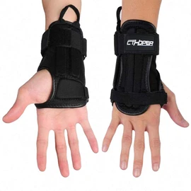 CTHOPER Impact Wrist Guard Fitted Wrist Brace Wrist Support for Snowboarding, Skating, Motocross, Street Racing, Mountain Biking, Weightlifting (Black, L)