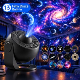 Galaxy Projector Night Light for Bedroom – 360° Rotating 12-in-1 Starry Sky Planetarium Lamp with USB Power