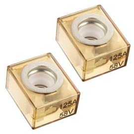 BOJACK Terminal Fuse 125A Marine Rated Battery Fuse (MRBF) 58V DC Max IP66 Waterproof for The Circuit Protection of Automobiles RVs Cranes Ships Charging Piles 125Amp(Pack of 2)