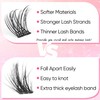 Lash Clusters 72 pcs Natural Cluster Lashes DIY Individual Eyelash