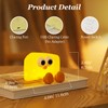 Lewondr Cute Cheese Night Light, Nightlight with Timer & 2