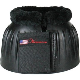 Bell Boots Black Ribbed Fleece Ez Pull Fastener