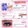 Pack of 140 Coloured False Eyelashes Colourful Eyelashes 16 mm
