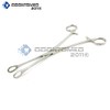 OdontoMed2011 FOERSTER Sponge Forceps, Serrated, 9-1/2" Length 9.5"