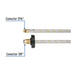 Foset FPIG-55X, Manguera flexible Pigtail, trenzado de acero inoxidable