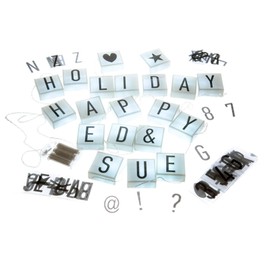 Universal- Hanging Cinema Marquee String Light Boxes - 90 Characters 20 Boxes