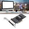 2.5Gb PCIe Network Card Professional 4 RJ45 Ports RTL8125BG Chip